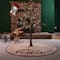 Glitzhome® LED Embroidered Linen Christmas Stocking & Tree Skirt Set